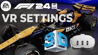 F1 24  VR settings that work GREAT Virtual Desktop  SteamVR [upl. by Zulaledairam]