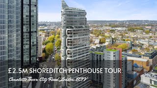 Canaletto Tower penthouse apartment City Road London EC1V [upl. by Ennahgiel]