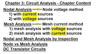 Electrical Engineering Ch 3 Circuit Analysis 1 of 37 Chapter Content [upl. by Trant]