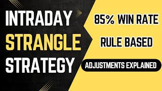 Intraday Short Strangle Strategy With Adjustments and Back testing  Intraday option selling [upl. by Wilkinson713]