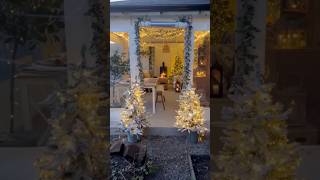 Outdoor Christmas with Fairy Lights ✨🎄 christmasdecorations fairylights [upl. by Ahsirahc]