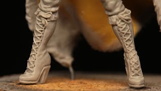 Clay Sculpting Process  Boots 54mm scale [upl. by Perice6]