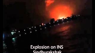 Explosion on INS Sindhurakshak [upl. by Safko367]