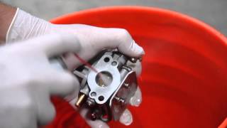 Coleman 5hp Outboard Motor Carburetor cleaning [upl. by Ahsytal]