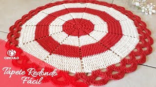 Pequeño tapete de 10 hileras tejido a crochet diámetro aprox 20cm [upl. by Eigram]