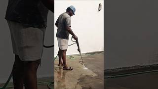 Roof cleaning and waterproofing work [upl. by Airetak]