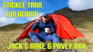 Lake District Wildcamp At Stickle Tarn  Jacks Rake amp Pavey Ark [upl. by Stevy]