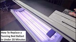 How To Replace Tanning Bed Ballast in Under 20 Minutes Dim Tanning Bed Bulbs Quick Easy Fix [upl. by Witherspoon]