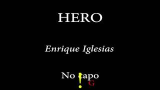 HERO ENRIQUE IGLESIAS Easy Chords and Lyrics [upl. by Colville]