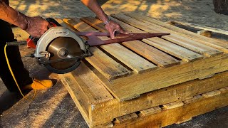 Creative Uses for Old Used Wood Pallets  These Rustic Bar Ideas Make You Want One of Your Own [upl. by Yneffit]