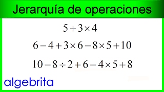 Jerarquía de operaciones con suma resta multiplicación y división 439 [upl. by Krista949]