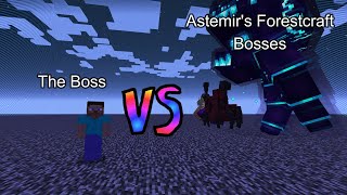 The Boss vs Astemirs Forestcraft Bosses Minecraft Mob Battle [upl. by Iasi]