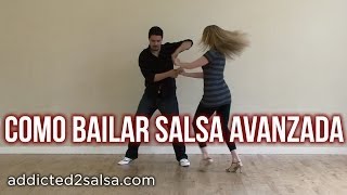 Como Bailar Salsa  Pasos de Salsa Avanzado [upl. by Irik]