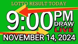 LIVE 9PM LOTTO RESULT TODAY NOV 14 2024 2D3DLotto 9pmlottoresultnovember142024 swer3result [upl. by Auehsoj]