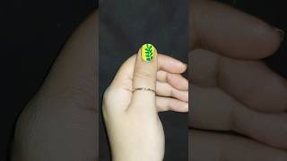 easy leaf nail art youtubeshorts shorts subscribe shortvideo nailart [upl. by Eybba413]