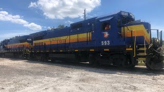 Seminole Gulf Railway Dash 8 in action [upl. by Gaskill60]