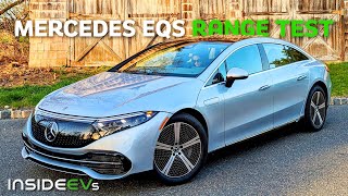 2022 Mercedes EQS 450 InsideEVs 70 MPH Range Test [upl. by Ys]