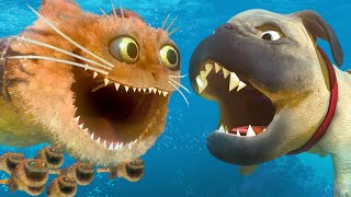 NEW CAT FISH FAMILY vs GIANT DOG FISH  Feed and Grow Fish  Part 152  Pungence [upl. by Tierell839]