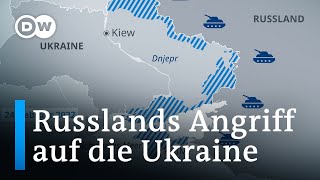 So verlief das erste Jahr nach dem russischen Überfall auf die Ukraine  DW Nachrichten [upl. by Ardnasyl577]