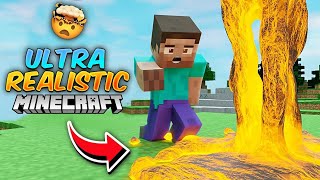 Minecraft with Ultra Realistic Graphics Shocking Results PC Crashed 😰 [upl. by Rodenhouse]