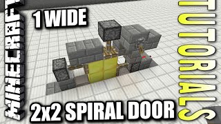 Minecraft Bedrock  2x2 SPIRAL PISTON DOOR 🚪  Tutorial  PS4  MCPE  Xbox  Windows amp Switch [upl. by Ardnaiek612]