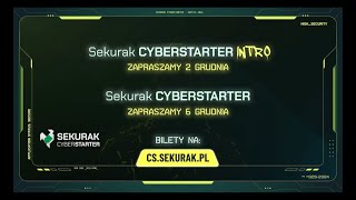 Tomek Turba zaprasza na Sekurak Cyberstarter już 6 grudnia [upl. by Tecu]