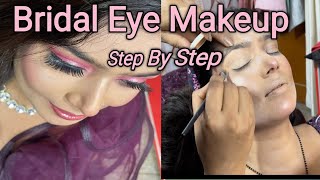 Bridal Eye Makeup l Daily Eye Makeup Step By Step For School  College  Everyone l Amna Chauhan l [upl. by Gans]