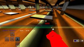 Quake Live Strafe Jump Lane 8 Half Beat with CGaz HUD and keypresses [upl. by Magna]