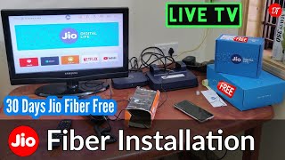 Jio Fiber Installation Process  jio fiber bill cycle jio fiber set top box review  jio fiber plan [upl. by Ylsel]