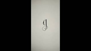 simple flourishing cursive calligraphy gganeshcalligraphyshorts viral [upl. by Diahann]