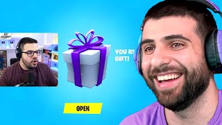 If I Laugh I GIFT a Fortnite Streamer [upl. by Constanta]