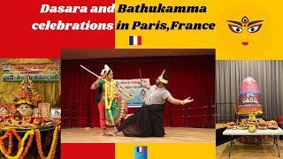 Dasara and Bathukamma celebrations in Paris France FactsofFrance [upl. by Veronika]