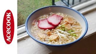 Acecook Okinawa Soba Super Cup  Instant Noodle Recipe Time  EP 205 [upl. by Ilohcin]