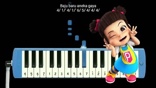 Not Pianika Aneka Baju Raya  Papa Pipi zola [upl. by Naehs]