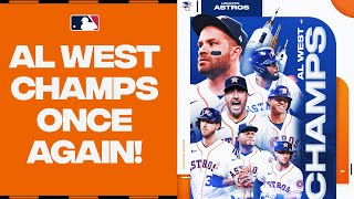 Defending their title The Astros CLINCH AL West and head BACK to the postseason 2023 highlights [upl. by Lancaster]