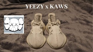 YEEZY x KAWS Lace Style Ways to tie your Yeezys [upl. by Lincoln]