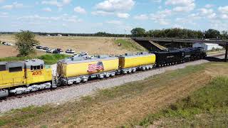 20240919  UP 4014 Arrives Valley Jct TX [upl. by Harlow]