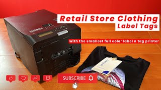 Clothing Label Tag printer for Retail Store [upl. by Enneite561]