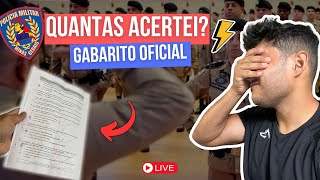 🚨 Quantas Acertei na Prova de Soldado da PMMG 2024  Bora de LIVE [upl. by Caterina]