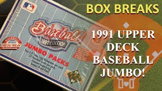 1991 Upper Deck Baseball Jumbo quotFind the Nolanquot Box  Lets Find the SP MICHAEL JORDAN [upl. by Aihk]