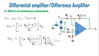 Operational Amplifier Opamp as Differential AmplifierHindi [upl. by Atnahc652]