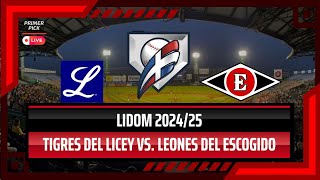 LIDOM EN VIVO  TIGRES DEL LICEY Vence a LEONES DEL ESCOGIDO en el Debut de Oneil Cruz [upl. by Nolek]