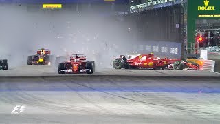 F1 Top 10 Dramatic Moments Of 2017 [upl. by Naihtsirc]