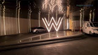 W Hotel Melbourne Porte Cochere Feature Lighting [upl. by Aniluap]