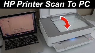 How to Scan Your Document from HP Envy Printer To Your PC Using a USB cable [upl. by Colbye]