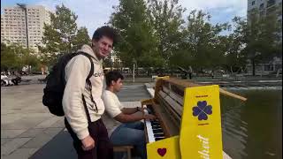 Experience by Ludovico Einaudi – Play Piano with a random street Guy [upl. by Balch]