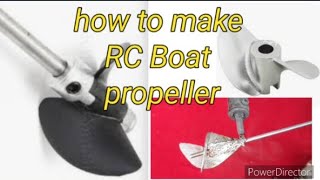 how to make RC Boat propeller at homeexperimentrcscience rchobbydronediy স্পিড বোর্ড পাখা তৈরি [upl. by Kordula923]