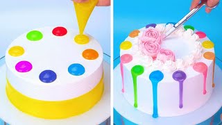 Colorfuk Cake Decorating Ideas😍 Amazing Cake HowToCake [upl. by Arukas]