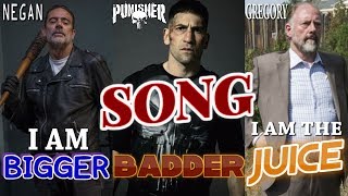 Negan The Punisher Gregory  I Am Bigger Badder I Am The Juice [upl. by Eelana]