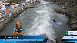 Stefanie Horn  Kayak SemiFinal  2024 ICF Canoe Slalom World Cup Ivrea Italy [upl. by Kelsy]